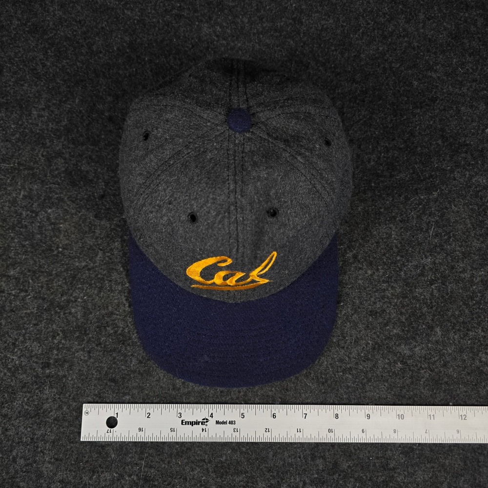 Vintage Cal Berkeley Golden Bears Fitted Gray Blue Wool Hat 7 1/4 Made in USA - Picture 8 of 9